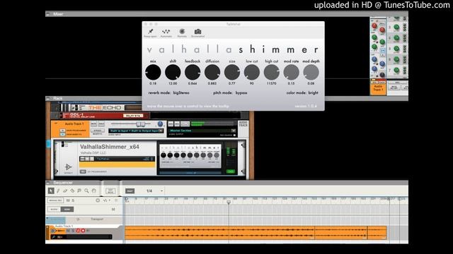 Zoom MS50g & MS70CDR Panning Delay + Valhalla Shimmer Reverb смотреть онлайн