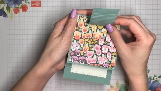 Stampin Up Pansy Petals | Hidden Flap Pop-Up Card | Creating Kindness Design Team Hop смотреть онлайн
