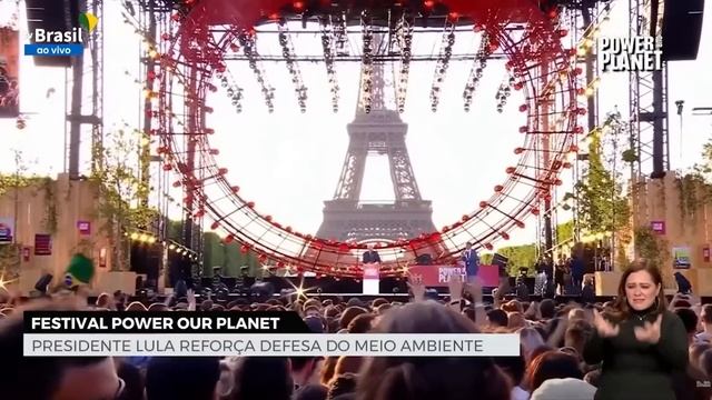 Lula em discurso histórico no Festival Power Our Planet, em Paris, França смотреть онлайн