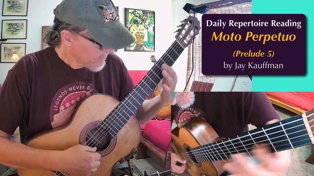 Daily Classical Guitar Repertoire Reading: Moto Perpetuo by Jay Kauffman смотреть онлайн