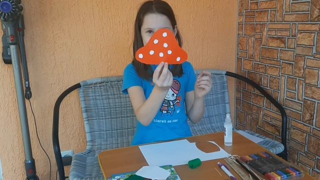 Грибок - градусник поделка из бумаги своими руками. смотреть онлайн