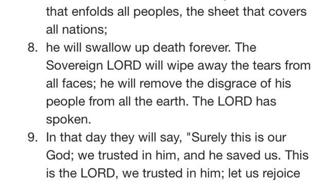 ISAIAH 25 NIV AUDIO BIBLE(with text) смотреть онлайн