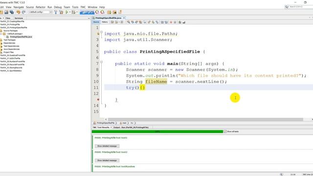 JAVA MOOC SOLUTIONS 4_25 Printing A Specified File смотреть онлайн
