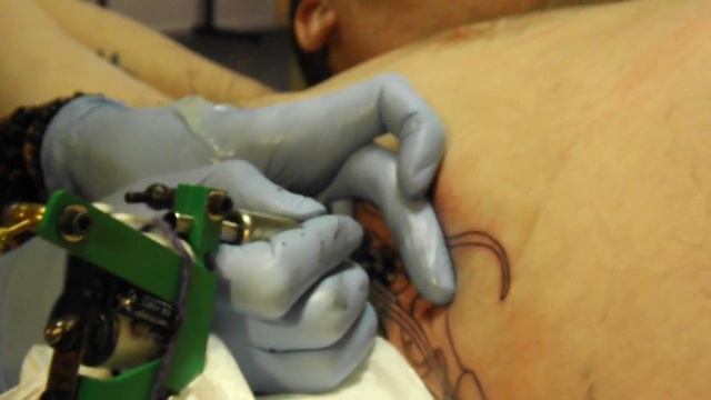 Clinton's Archangel tattoo at Rising Phoenix Kalamazoo смотреть онлайн