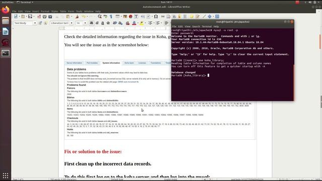 Koha Auto Increment Problem - Solution with Terminal and GUI mode смотреть онлайн