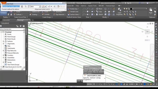 Design Single railway project using civil 3d 2015 part 2 (Arabic) смотреть онлайн