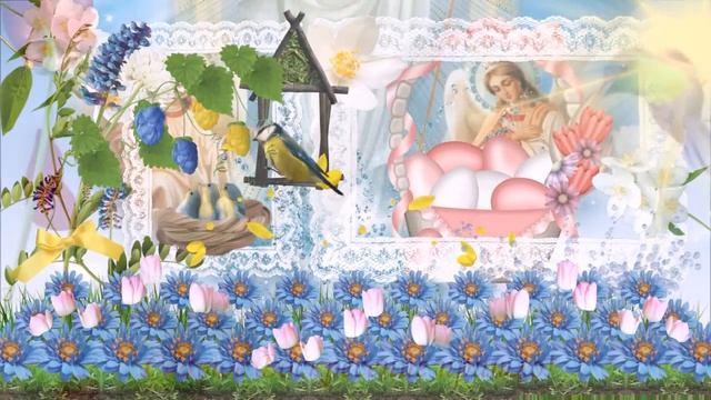 Нежное поздравление с Пасхой и красивой музыкой