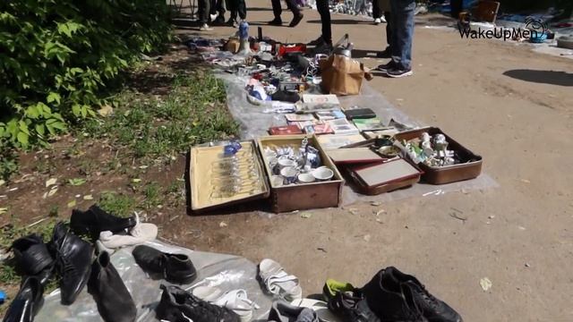 Барахолка. Блошиный рынок в Болшево (Королев). смотреть онлайн