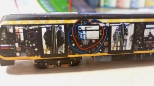 обзор на новогодний  метропоезд Москва 2020