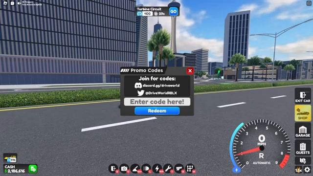 Drive World *ALL WORKING CODES! ($120K) - 4/6/2023 смотреть онлайн