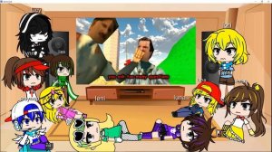 gacha loud sister and me react to SMG4: Mario Gets His P****S Stuck In The Door(read link down)