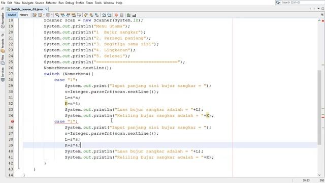Java : Contoh Penggunaan Switch Case (Part 02) смотреть онлайн