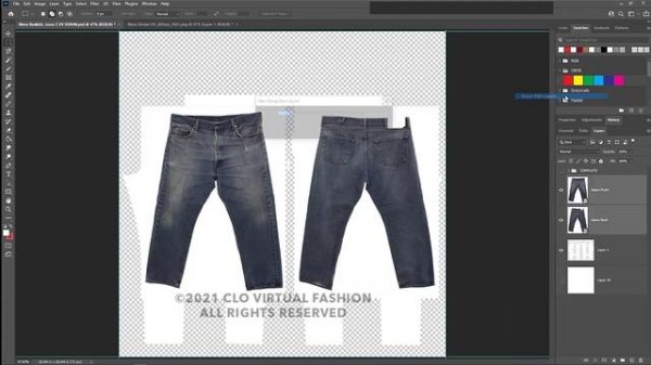 Create Realistic Denim Jeans in CLO