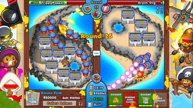 meet the BEST super monkey lategame strategy in mega boosts... (Bloons TD Battles) смотреть онлайн