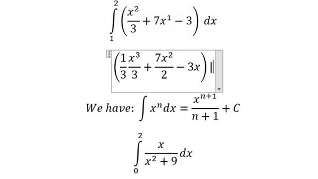 Niger Delta University: ∫ cosx/(cos^2x-1) dx, ∫ (x^2/3+7x^1-3) dx, ∫ x/(x^2+9) dx: Substitution смотреть онлайн