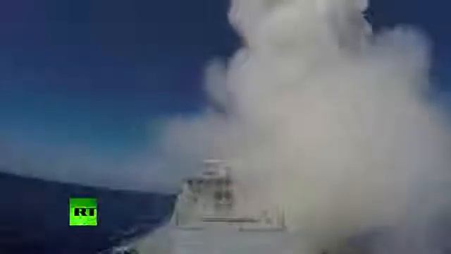 Флот ВМФ РФ выпустили крылатые ракеты по объектам ИГ в Сирии смотреть онлайн