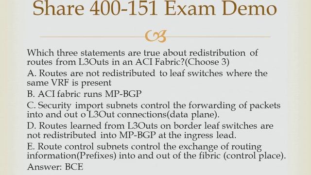 Endexam Cisco 400-151 Exam Questions