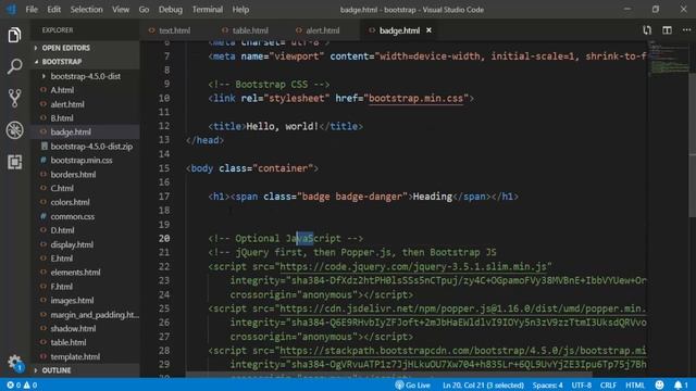 #22. Badge | Bootstrap | Hindi смотреть онлайн