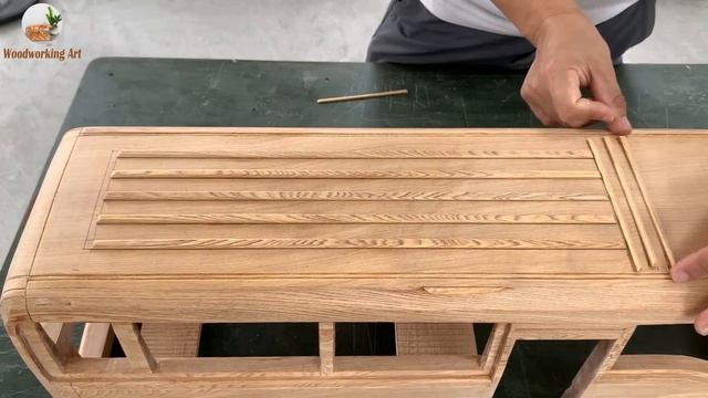 Wood Carving - TOYOTA COASTER MINI BUS - Woodworking Art смотреть онлайн