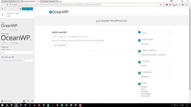 How to Add a Logo in OceanWP смотреть онлайн