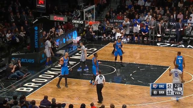 Jeremy Lin Highlights - 3/14/17 Thunder at Nets смотреть онлайн