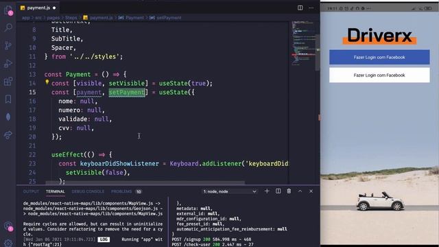 [DriverX] #05 - Finalizando App Passageiro c/ React Native, Redux, Google Maps e Styled-Components смотреть онлайн