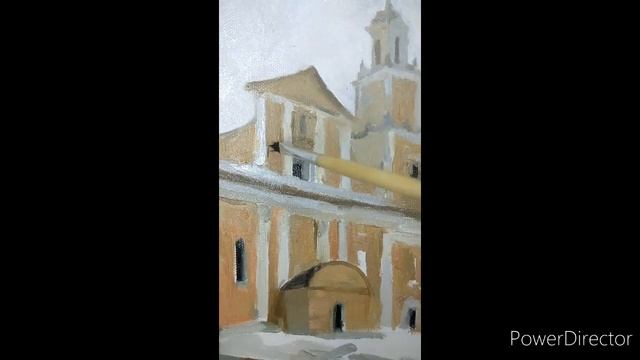 Живопись  маслом этюд