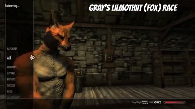 Skyrim SE Xbox One Mods|Gray's Lilmothiit (FOX) Race