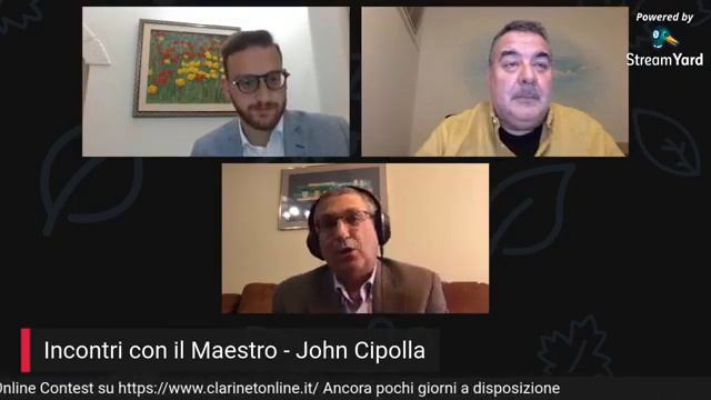 INCONTRI CON IL MAESTRO: John Cipolla - ClarinetOnline 29 maggio 2020 смотреть онлайн