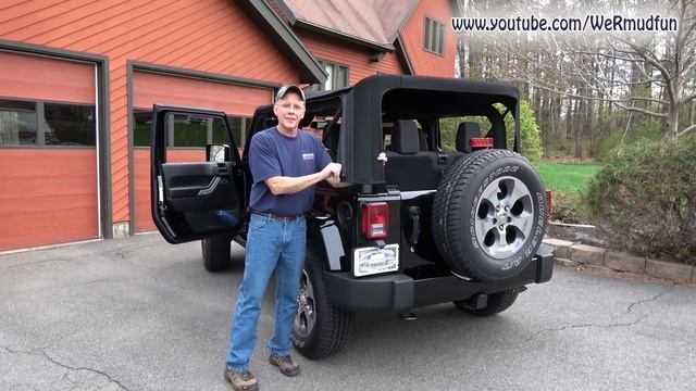 Jeep Wrangler JK Hard Top Removal - Soft Top Install 2Dr In 4K