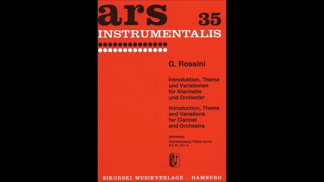 Rossini - Introduction, theme and variations for Clarinet and Piano смотреть онлайн