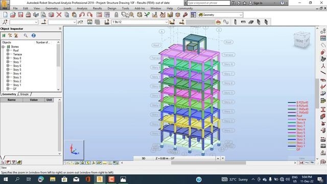Building Design by Autodesk Robot Structural Analysis Professional 2018(Part 11) смотреть онлайн