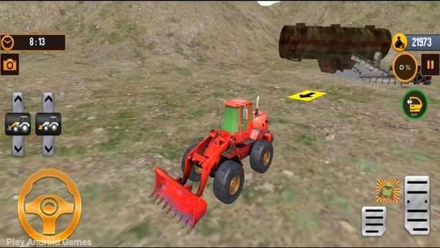 JCB Excavator Loading Sand in Dump Truck - Real Construction Simulator 3D - Android Gameplay смотреть онлайн
