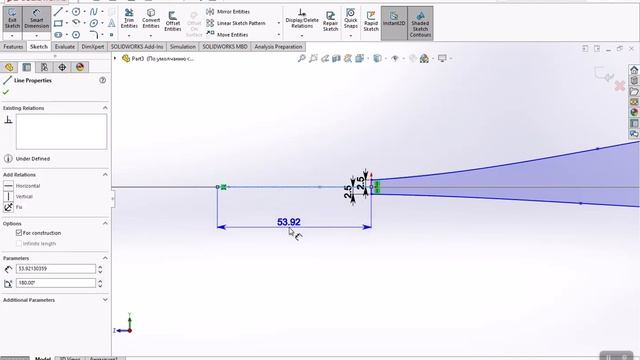 Рисуем летающее крыло в Solidworks смотреть онлайн