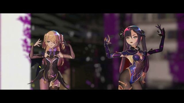 【Genshin Impact MMD/4K/60FPS】Mona & Fischl【NO ONE】