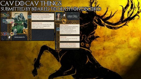 HOUSE BARATHEON - Three Sails Community List Clinic - A Song of Ice and Fire: TMG