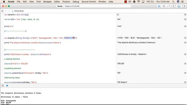 Swift - Dictionary смотреть онлайн