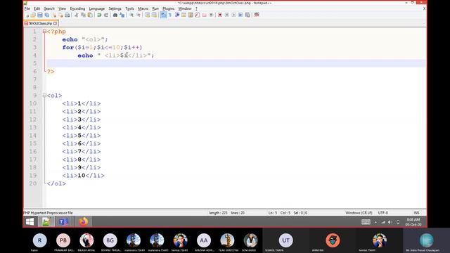 Generating HTML Elements through PHP смотреть онлайн