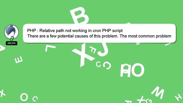 PHP : Relative path not working in cron PHP script смотреть онлайн