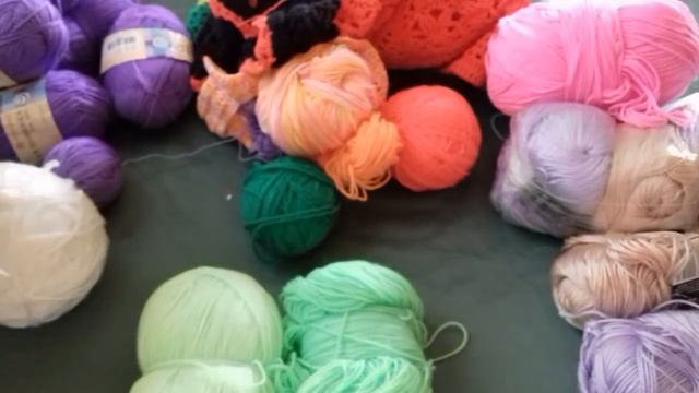 Моя зимняя пряжа + акрил.