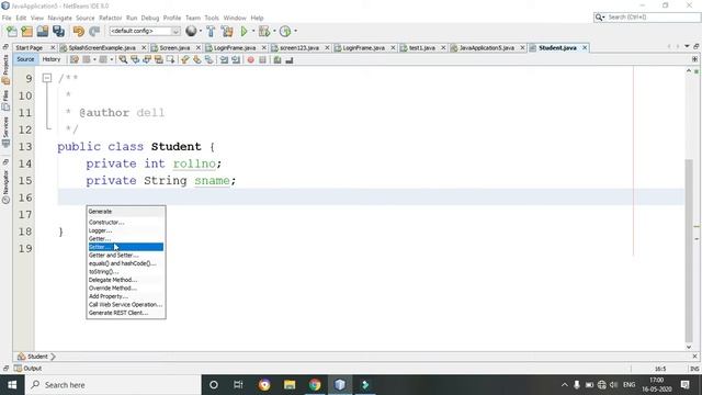 Java Netbeans | Generate getters , setters and constructor | Hindi смотреть онлайн