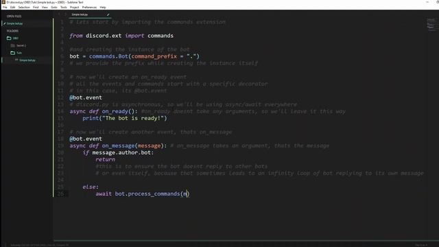 Getting Started with Python to Make a Discord Bot смотреть онлайн
