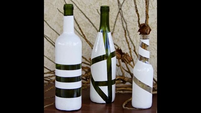 Стильные элементы декора из стеклянных бутылок смотреть онлайн