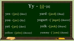 Английский язык - чтение буквы Y. 6 урок