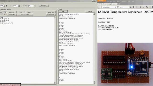 MCP9808 Temperature Data Logger with CBDB ESP8266 module - Part 2 смотреть онлайн