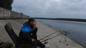 набережная Десногорского водохранилища - рыбалка на фидер