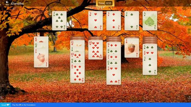 Fall Harvest\Klondike I - Play the 8♥ to the Foundation смотреть онлайн