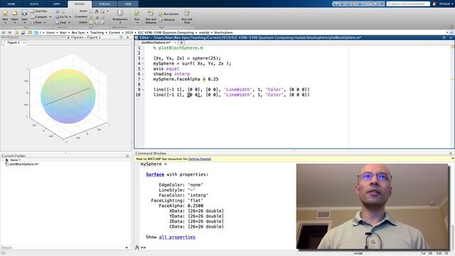 Plot a Bloch Sphere in MATLAB (Part 1) смотреть онлайн