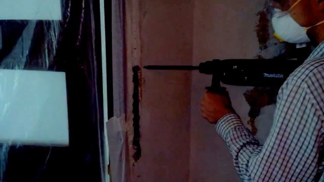 Испытание нового перфоратора makita HR2450 в режиме долбления пикой