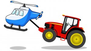 А давайте нарисуем МАШИНКИ ? Грузовичок, Трактор, Пикап - УЧИМ ЦВЕТА